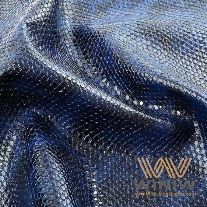 1.2mm Stärke-Höhepunkt Faux PU überziehen mit Seifenschaum des Krokodil-Beschaffenheit prägeartigem Taschen-strengen Vegetariers mit Leder