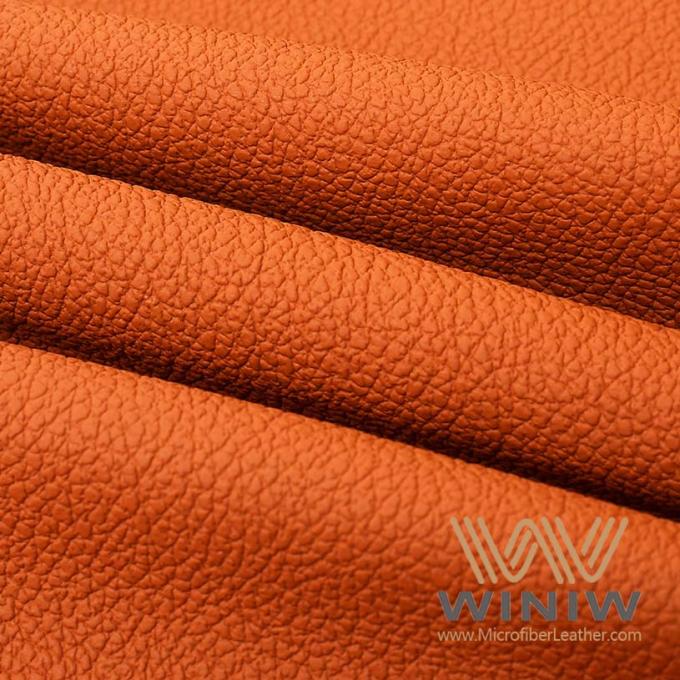 1.2mm Litschi prägte microfiber PU-Leder für Seifenschaum des Taschen-strengen Vegetariers