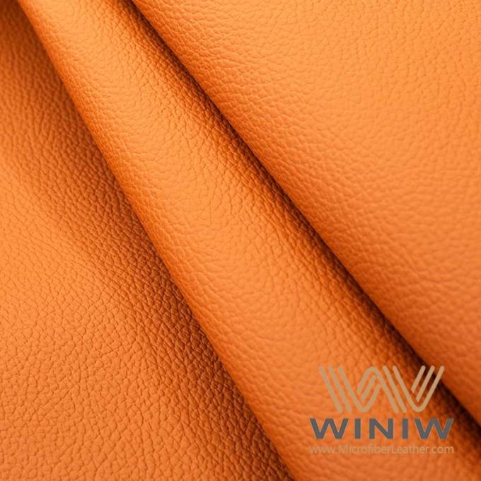 1.2mm Litschi prägte microfiber PU-Leder für Seifenschaum des Taschen-strengen Vegetariers